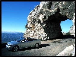 Droga, Opel Astra Bertone, Skały